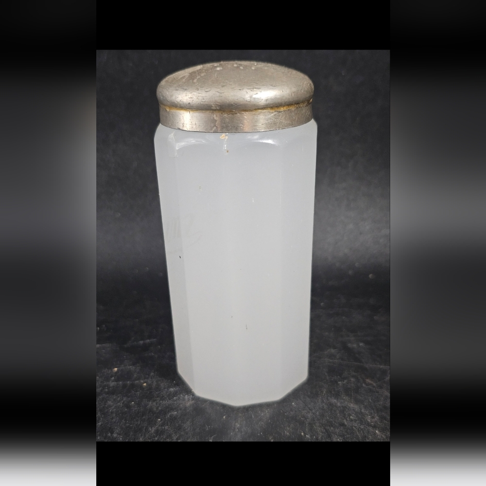 JHK Opalescent Talcum Powder‎ Barbershop/Salon Jar